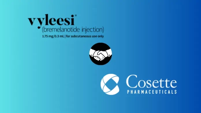 NJ-based Cosette Pharmaceutical Acquired Vyleesi® from Palatin Technologies, Inc. (NYSE: PTN), which includes 5 Orange Book listed patents with protection up to 2041. Palatin and Cosette will ensure continued patient and healthcare professional access to VyleesiⓇ throughout the transition period.