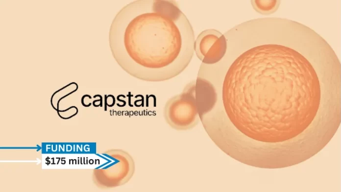 Capstan Therapeutics, a biotechnology company dedicated to advancing in vivo reprogramming of cells through RNA delivery using targeted lipid nanoparticles, secures $75million in series B round funding.