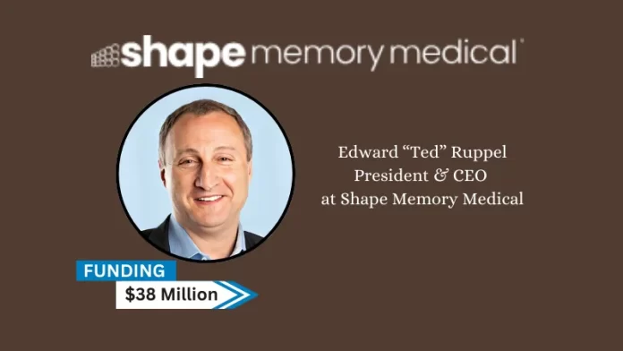 California-based Shape Memory Medical Inc. Secures $38million in series C round funding. This round was led by Earlybird Venture Capital and with the participation of new and existing investors, including HBM Healthcare Investments (Cayman) Ltd., WexMed II LLC, HBM-Medfocus LLC, and Emergent Medical Partners II, L.P..