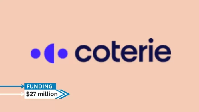 Coterie, the insurtech MGA simplifying small business insurance secures $27million in growth funding. The oversubscribed round includes new investment from Hiscox as well as existing investors Intact Ventures, Weatherford Capital, and RPM Ventures among others.