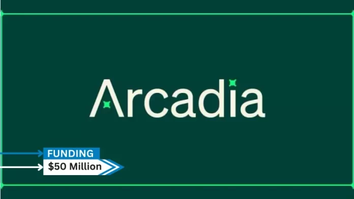 Arcadia, a global utility data and community solar platform, Secures $50Million in growth funding. This financing will support the continued growth of the company’s market-leading community solar program, alongside product innovation leveraging AI to unlock new use cases built on the company’s trove of energy data.