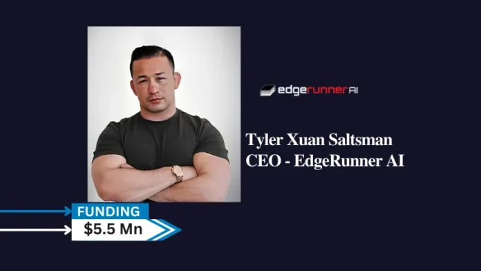 EdgeRunner AI has raised $5.5M seed fundraising round to build domain-specific Generative AI compatible with any chip led by Four Rivers Group with participation from Madrona Ventures and strategic angels.