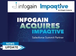 Infogain, a leader in digital customer experience engineering based in Silicon Valley, announced its acquisition of Impaqtive, a New Jersey-based Summit Level Salesforce Consulting services firm.