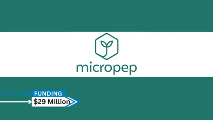 Micropep, the global leader in micropeptide technology, has raised $29 million Series B funding round along with its proprietary discovery platform, Krisalix. The funding round was led by Zebra Impact Ventures, and BPI Green Tech Investment.