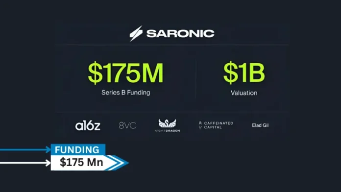 Saronic, Reimagining Maritime Autonomy has secured $175 million Series B funding round led by Andreessen Horowitz, which will put Saronic’s valuation at $1 billion. Other participation from both new and existing investors, including 8VC, Caffeinated Capital, Elad Gil, and NightDragon, among others.