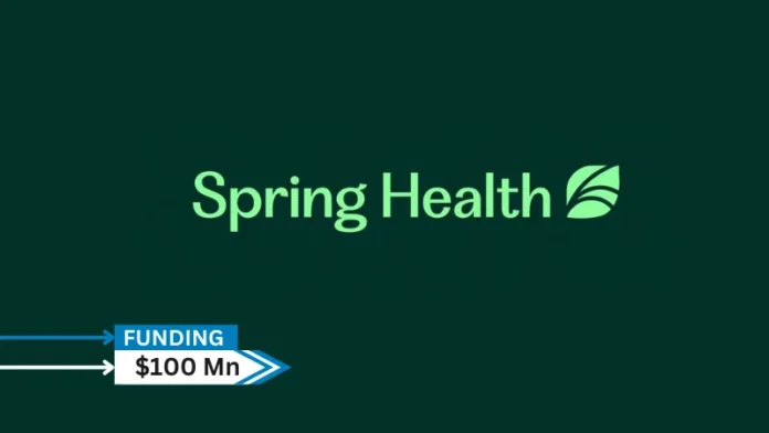 Spring Health announces a Series E funding round of $100 million with a valuation of $3.3 billion. Generation Investment Management led the round with participation from existing investors, including Kinnevik, the William K. Warren Foundation, RRE, and Northzone.