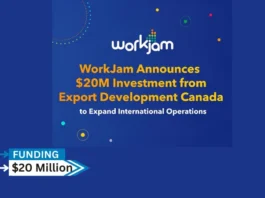 WorkJam, the world’s leading digital frontline workplace, announced it has received a $20 million investment from Export Development Canada (EDC) to expand its international operations.