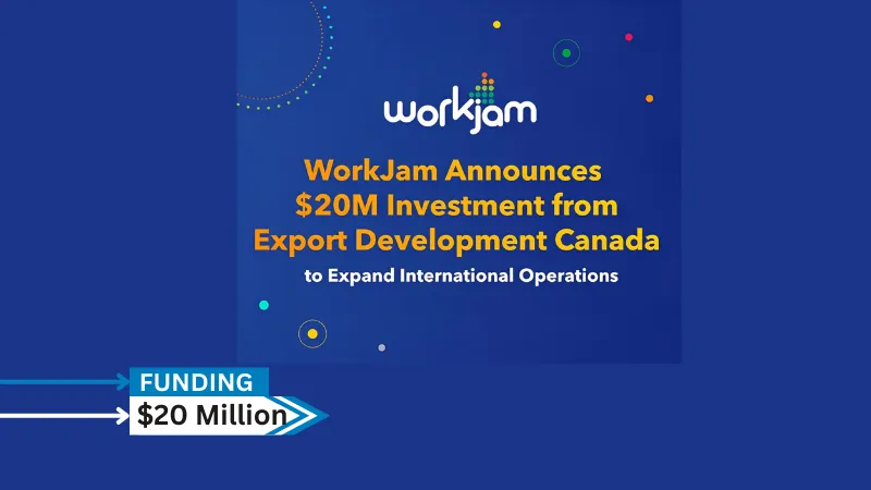 WorkJam, the world’s leading digital frontline workplace, announced it has received a $20 million investment from Export Development Canada (EDC) to expand its international operations.