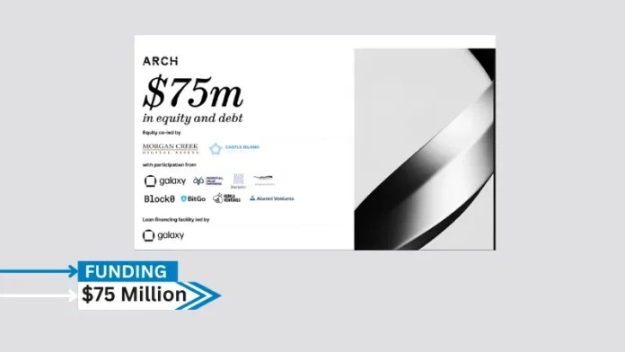 Arch Lending has successfully raised $75 million to help us build the new standard in crypto-backed loans. This includes an oversubscribed $5 million equity seed round and a whopping $70 million loan debt financing facility.