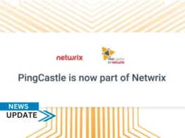 Netwrix, a cybersecurity provider that simplifies data security, announced the acquisition of PingCastle, a software company that identifies known and unknown Active Directory (AD) domains, detects underlying security vulnerabilities, and prioritizes remediation of security risks by establishing detailed action plans for IT and security teams.