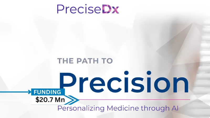 PreciseDx, a leading innovator in oncology diagnostics leveraging Artificial Intelligence (AI) for new, morphology-driven disease analysis, has raised $20.7 million in Series B funding, bringing its total funding to $31.5 million led by Eventide Asset Management, with other participants in include Labcorp, Quest Diagnostics, and GenHenn Capital Venture, along with existing investors.