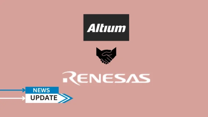 Renesas Electronics Corporation, a supplier of advanced semiconductor solutions, and Altium Limited (“Altium”), a global leader in electronics design systems, today announced the successful completion of the acquisition of Altium by Renesas.