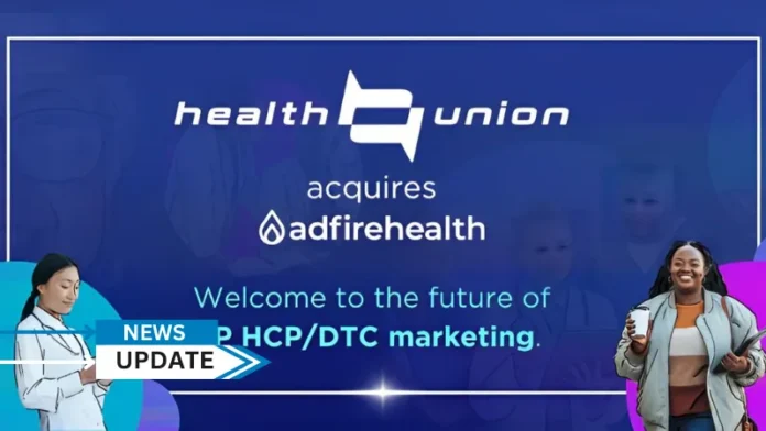 Health Union, the recognized leader in condition-specific online health communities and patient engagement, is further expanding its impact to connect healthcare companies and their most important audiences with the acquisition of healthcare professionals (HCP) data and digital engagement company, Adfire Health.