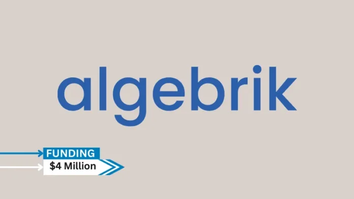 [Funding news] NYC-based Algebrik AI Secures $4Million in Series A Round Funding