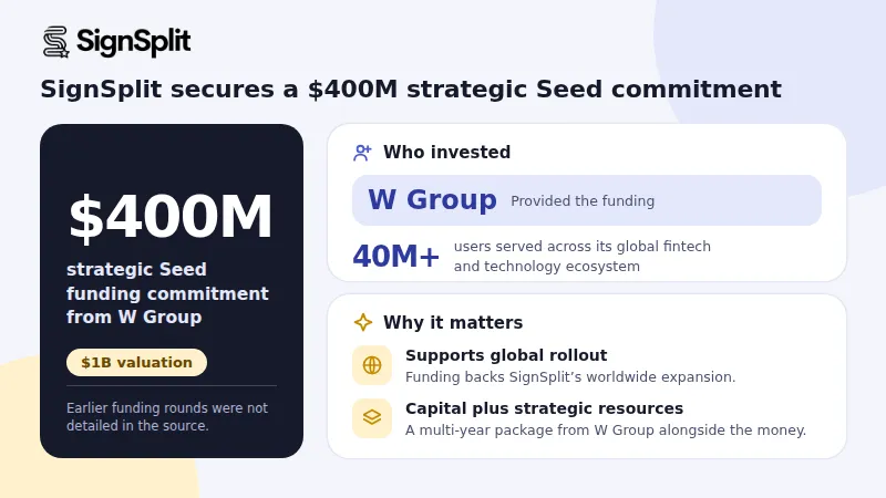 SignSplit funding 