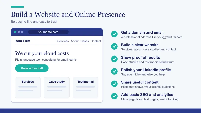 Build a Website and Online Presence